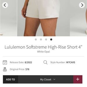 lululemon athletica High-Waist soft stream short